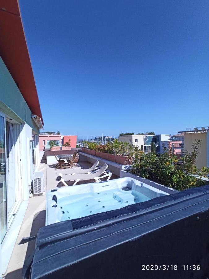 Apartament Rooftop- Jacuzzi - Terrasse - Parking Antibes Zewnętrze zdjęcie
